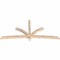 Ekena Millwork Davenport Smooth Timber Gable Bracket, Douglas Fir, 96"W x 44"H x 3 1/2"D x 3 1/2"F, 11/12 Pitch GBW096X44X0404DAV00SDF - alternate 3